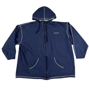 Vintage Y2k Sean John Full Zip Hoodie Embroidered Logo Diddy Puff Daddy Mens 3XL